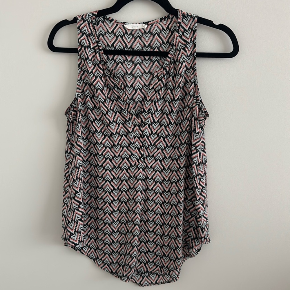 Lush Chevron Tank Sz S